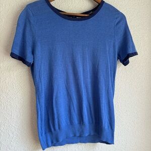 100% Natural fibers ringer tee size M - Outback red